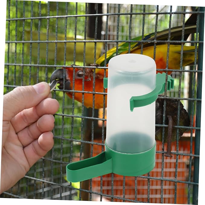 20pcs Spillproof Bird Water Dispenser for Parrots and Small Birds Easy to Clean Automatic Waterer Cups for Quail and Parakeets Cage Water Container