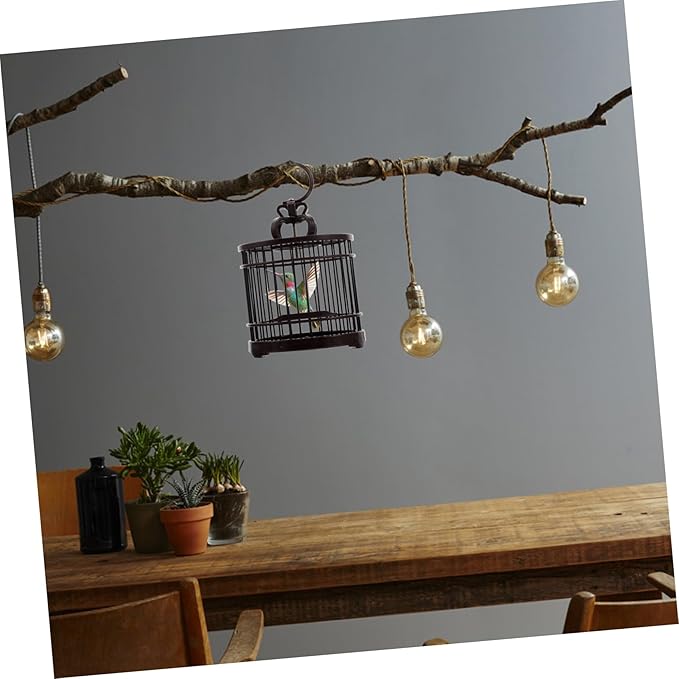 BESPORTBLE Portable Insect Cage with Hook Design Lightweight Habitat for Crickets Grasshoppers and Small Animals Decorative Bird Cage for Travel and Home Use Box for Pet Lovers