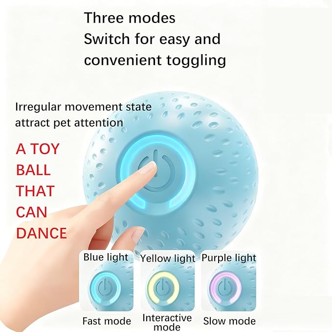Interactive Dog Toys for Small Dogs – Peppy Pet Ball & Chase Buddy Dog Toy Active Rolling Puppy Toys to Keep Them Busy, Daily Training Interactive Puppy Toys