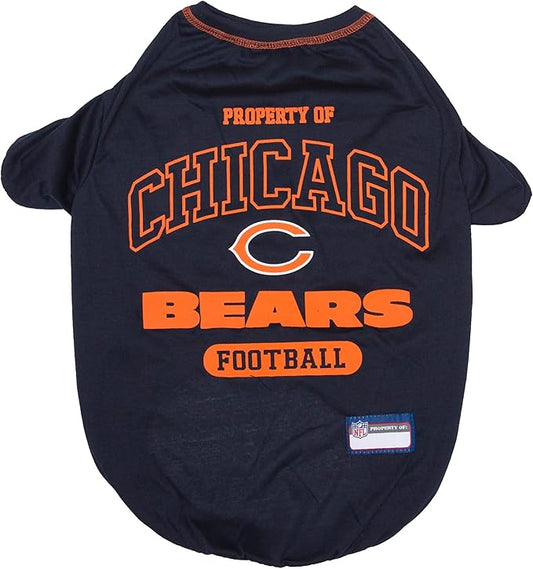 NFL Chicago Cubs Dog T-shirt Medium. - Licensed Shirt for Pets Team Colored with Team Logos- Premium Stretchable Materials for the comfort of your Dog & Cat