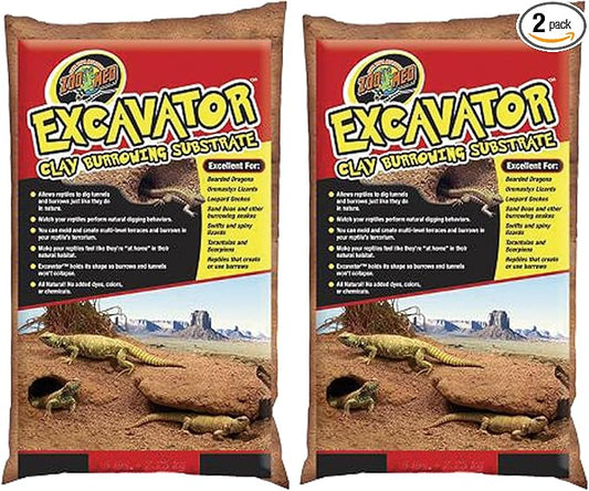 Zoo Med Excavator Clay Burrowing Substrate, 10 Pounds (Pack of 2)