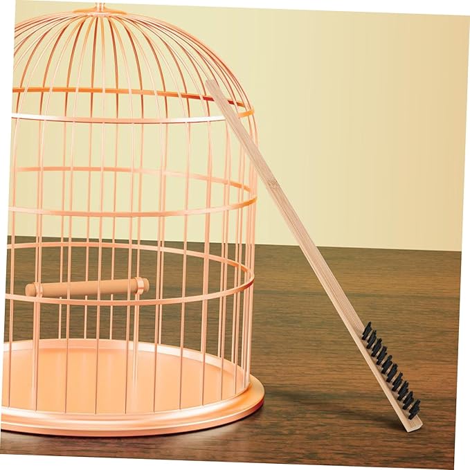 Toddmomy 2pcs Bird Cage Cleaning Kit Steel Brush Set Bird Droppings Cleaner Cage Cleaning Brush Set Chicken Coop Accessory