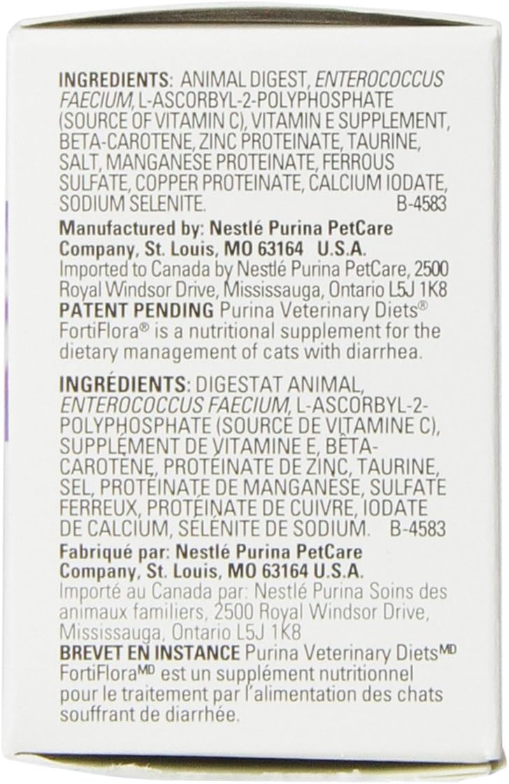 Purina 3-Pack Fortiflora Feline Nutritional Supplement for Pets