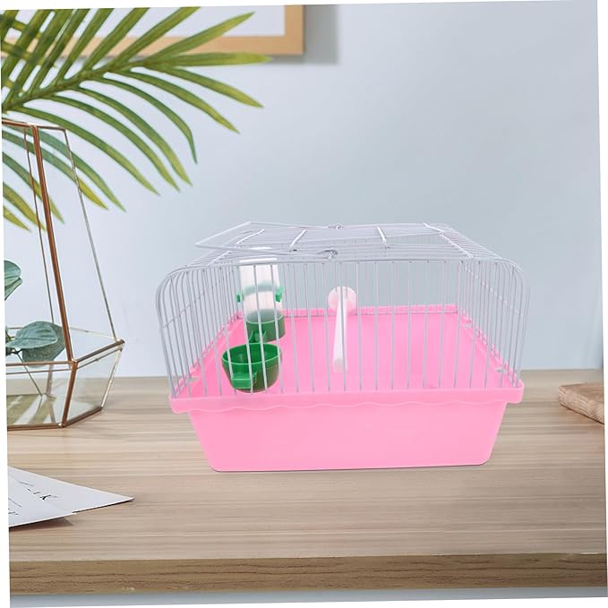 BESPORTBLE Portable Bird Cage with Food Box and Waterer Spacious Travel Carrier for Birds Metal Design for Comfortable Travel for Parrots and Lovebirds