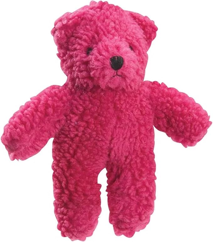 Zanies Berber Bear Dog Toys, Red