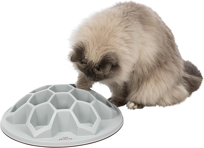 TRIXIE Slow Feeder Hive XXL, Cat Bowl, Cat Food Plate, Pet Feeding Bowl