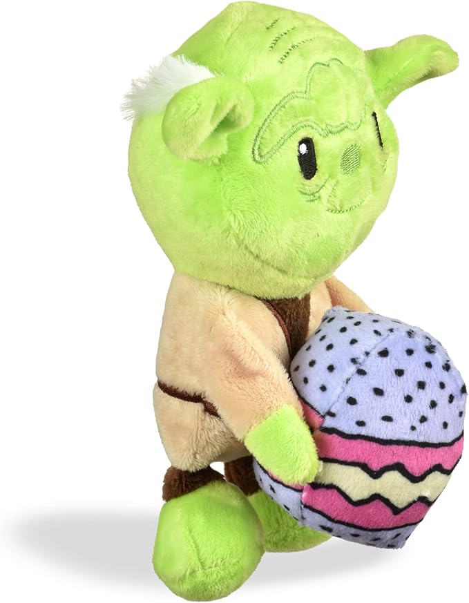 STAR WARS: Easter 9" Yoda Easter Egg Squeaker Pet Toy| 9 Plush Squeaker Easter Yoda Pet Toy Toy for Dogs Easter Stuffed Yoda 9 inch
