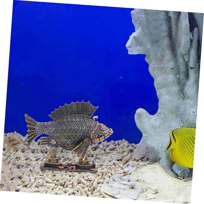 Aquarium Decor Resin Fish Tank Hideout Ornament Eco-Friendly 7.48X2.36X6.29 Inch Landscaping Decoration for Aquatic Pets