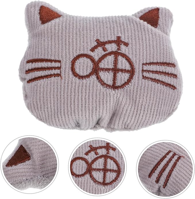 3pcs Catnip Filled Plush Cat Chew for Indoor Cats Soft Cotton Molar Playthings to Promote Exercise and Dental Care Interactive Catnip for Kitten Activity Support