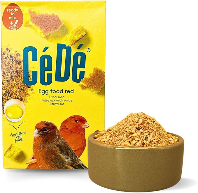 Cédé Red Factor Canary Food – Nutritional Bird Food with Essential Proteins for Breeding, Molting, and Red Color Enhancement, Perfect Supplement for Vibrant Canary and Finch Feathers