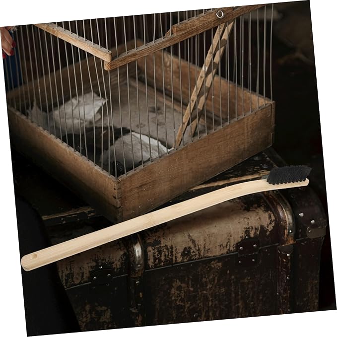 VANZACK 3pcs Bird Cage Cleaning Brush Soft Bristles for Gentle for Birdcages and Pet Cages Essential Bird Accessories for Easy Maintenance