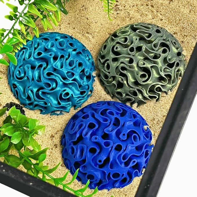 Chatelet REEFSHAPE Aquarium Coral Reef Dome - Aquarium Reef Replica for Fish Shelter & Egg Laying - Aquarium Safe Dome Structure for Fish Shrimp & Aquatic Pets (Aurora Green)