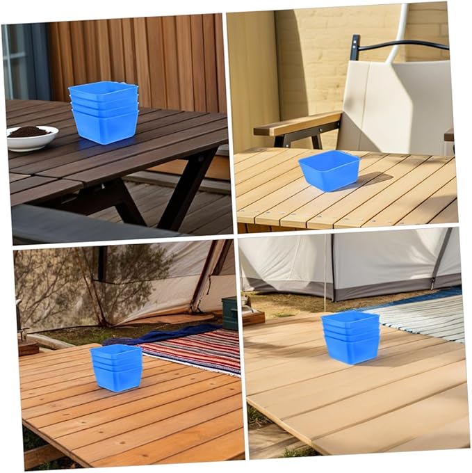 Totority 6pcs Hanging Rabbit Water Bowl and Bird Cage Feeder 12.5x9.5x6CM Sturdy PET Feeding Cup for Small Animals for Chicken Coop and Bunny Cages