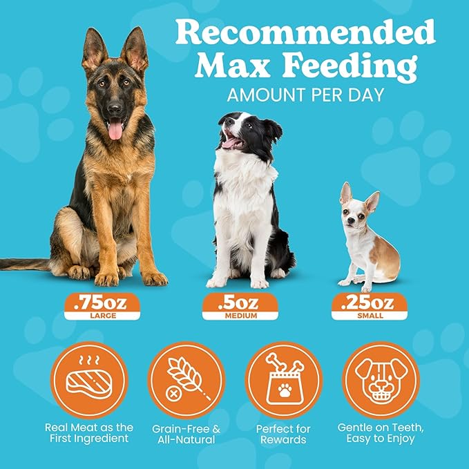 Classic Pork Bites, Soft Jerky Treats for Dogs, Grain-Free & All-Natural, Ideal for Training, Portioning, and High-Value Rewards for All Breeds & Ages - 3.5 Ounce Pouch