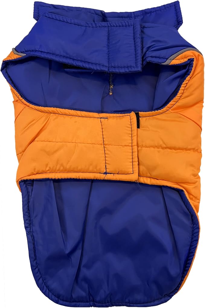 NBA New York Knicks Puffer Vest for Dogs & Cats, Size Large. Warm, Cozy, and Waterproof Dog Coat, for Small and Large Dogs/Cats. Best NBA Licensed PET Warming Sports Jacket