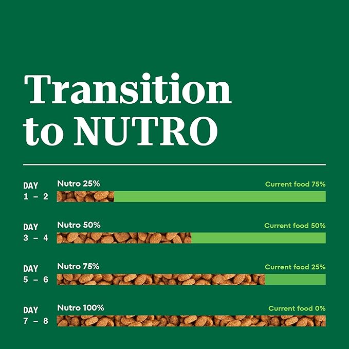 Nutro Wholesome Essentials Natural Dry Cat Food, Adult Cat Food Dry Chicken & Brown Rice Kibble Recipe, 3 lb. Bag