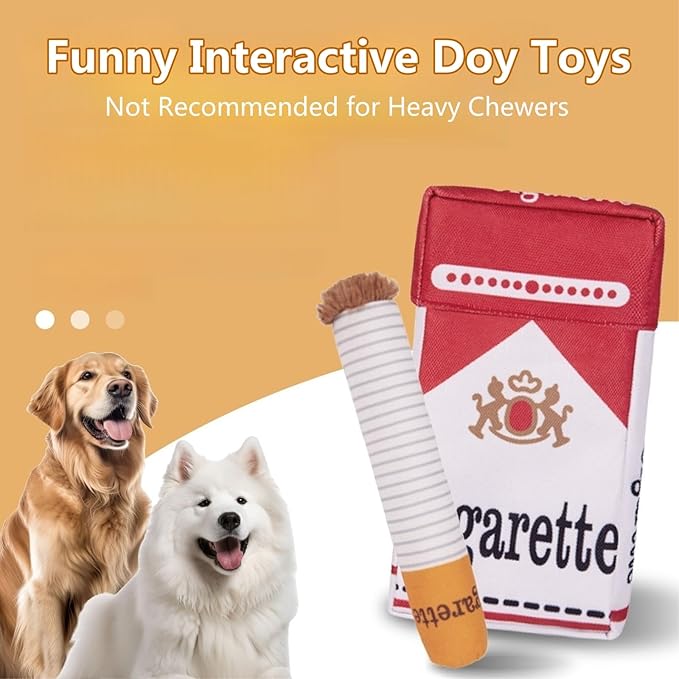 3 Packs Funny Interactive Dog Toys, Puff Stick Toys with a Box for Small to Medium Breed, Stress Relieving Fun for Indoor Cats,Dog Accessories Boy Gift