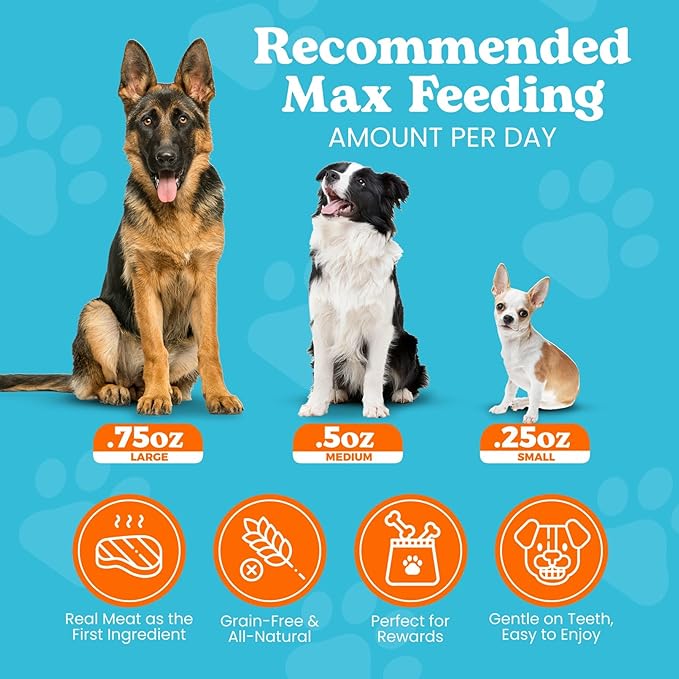 Classic Chicken Bites, Soft Jerky Treats for Dogs, Grain-Free & All-Natural, Ideal for Training, Portioning, and High-Value Rewards for All Breeds & Ages - 3.5 Ounce Pouch