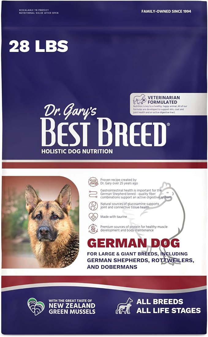 Best Breed Dr. Gary’s German Dog Diet, Digestive Health & Skin Support, 28 lb Bag