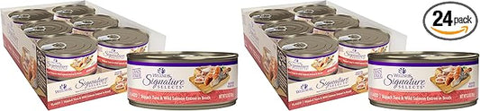 Wellness CORE Signature Selects Flaked Adult Wet Cat Food,Natural,Protein-Rich,Grain Free,5.3 Ounce (Skipjack Tuna & Wild Salmon),(Pack of 24)
