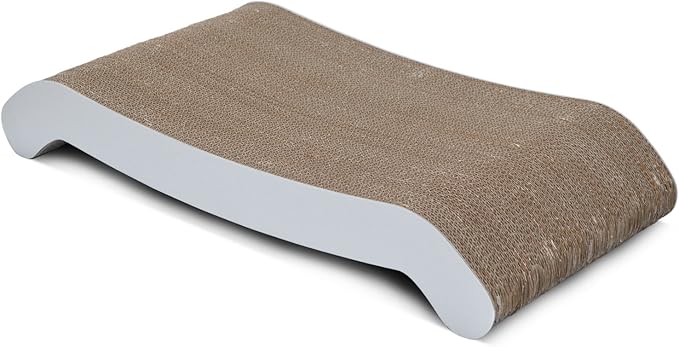 PetFusion Cat Scratching FLIP PAD - 2 Designs in one. [Superior Cardboard & Construction, Significantly outlasts Cheaper alternatives]
