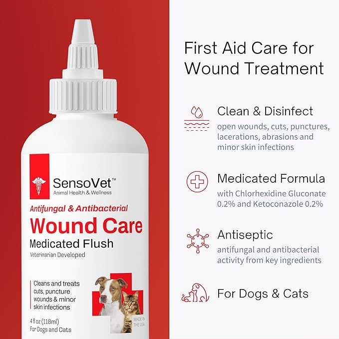 Wound Care Flush for Dogs & Cats