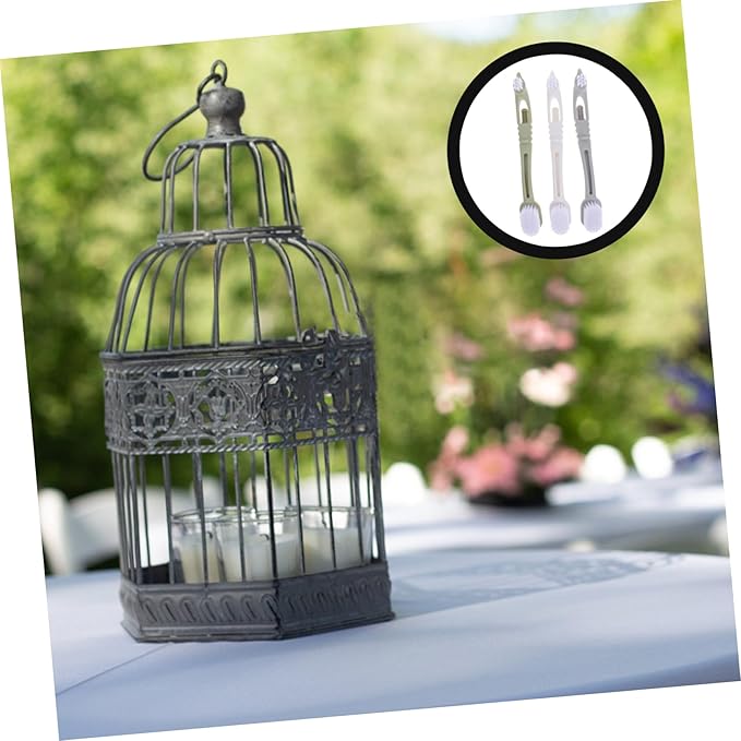 Happyyami 3pcs Bird Cage Cleaning Brush Soft Bristles for Gentle Cleaning Portable Small Tool for Birdcages and Pet Enclosures