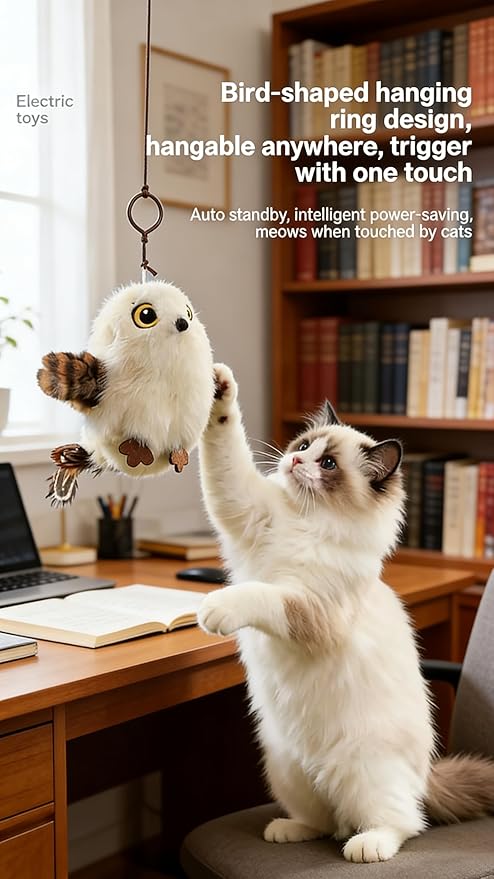 Pet Toy, Shaking Bird, cat Interactive Device