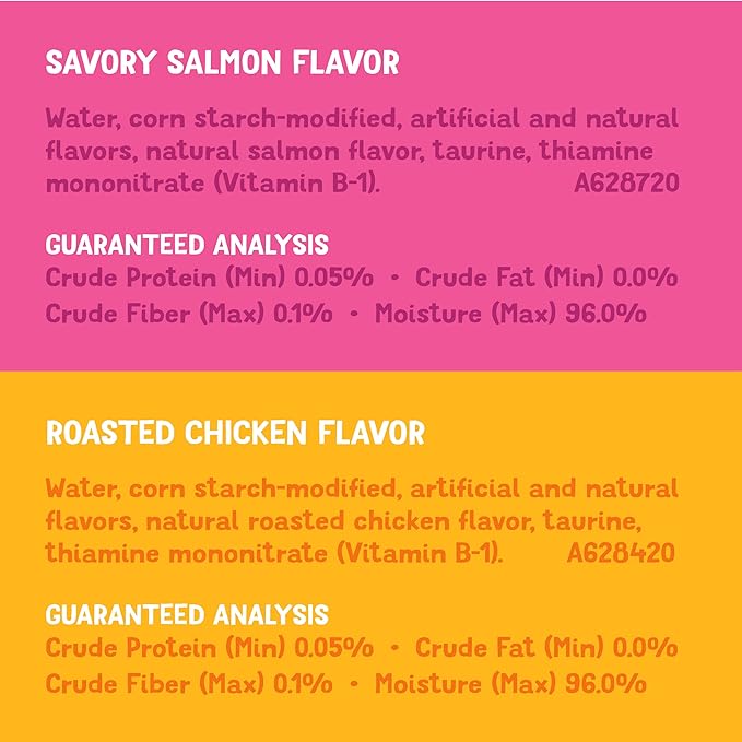 Purina Friskies Lil' Gravies Variety Pack With Chicken, Salmon, Turkey & Roast Beef Flavors Cat Food Complements Lickable Cat Treats - (Pack of 18) 1.55 oz. Pouches