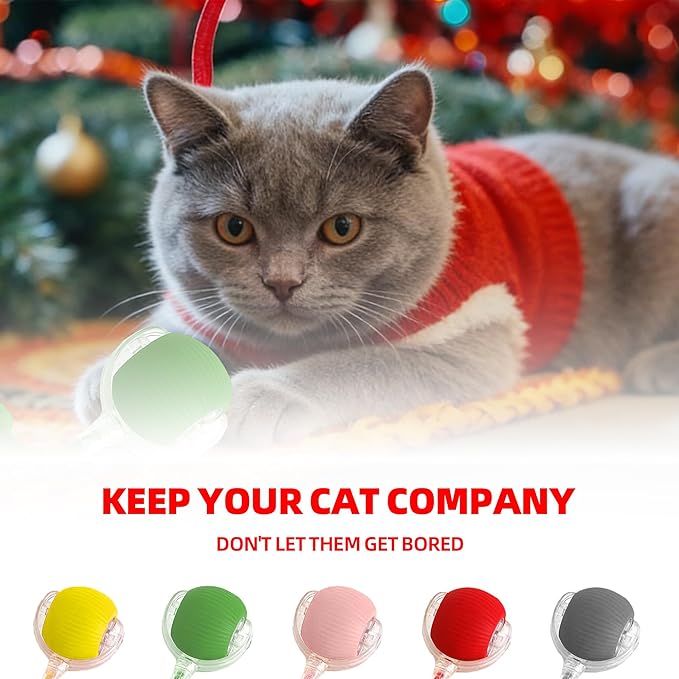 Tiny Fetch Dog Toy, Tiny Fetch Motion Dog Toy with Smart Motion Sensor, Smart Chase Pet Toy Ball for Dogs and Cats, Fun Gifts for People Who Love Cats (Red)