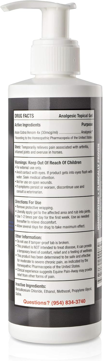 Liniment, All-Natural Chronic Pain Reliever for Horses, Relieves Pain from Arthritis, Hip Dysplasia, and Chronic Joint Pain, Homeopathic, Hypoallergenic, and NSAID-Free