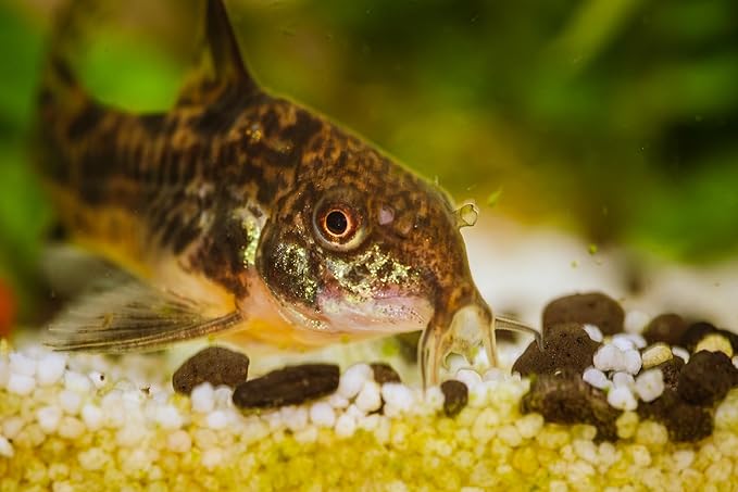 Dehydrated Cory Catfish Treats with Bug Wafers,Krill & Spirulina,Bottom Feeders,Pleco,Snail, Shrimp DCCBW (8oz)