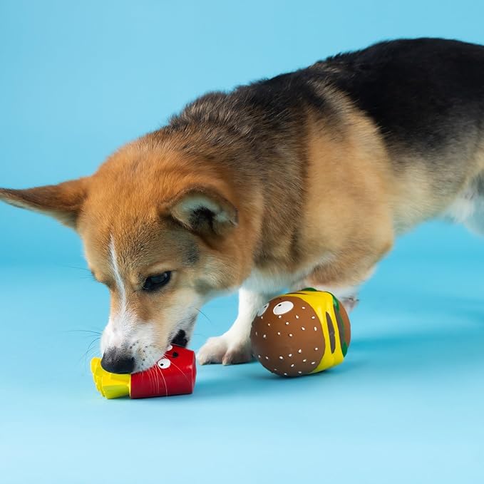 Fringe Studio Dog Toy Set, Big Buns, Small Fry, 2Pc Mini Latex, Pet Shop Collection (368013)