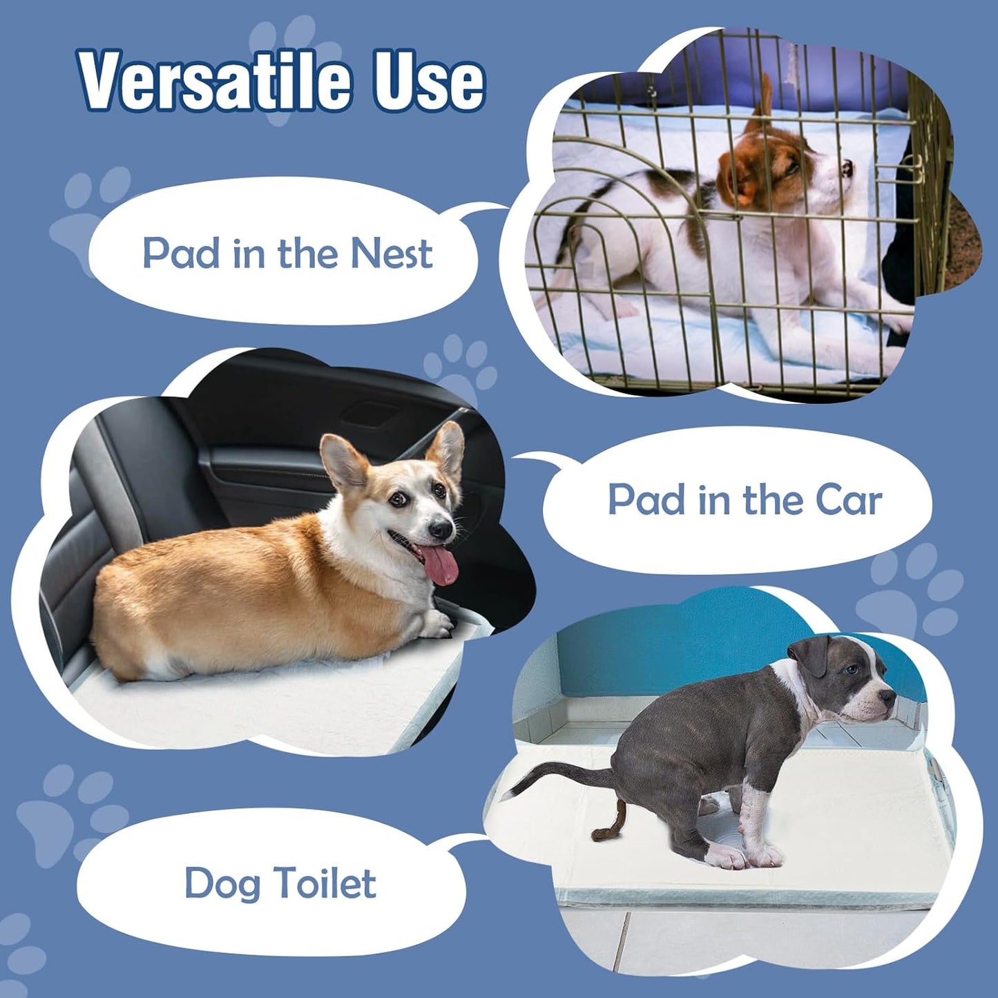 TIMINGILA Puppy Pads& Holder Set, 20-Count 30"x36" Super Absorbent Disposable Pads – Ideal for Pet Potty Trays, Extra Large Leak-Proof Design for Puppies, Dogs, and All Breeds