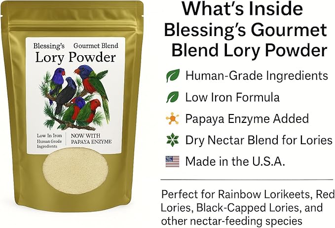 Blessings Gourmet Lory Powder Dry Lorikeet Food (10Lb)