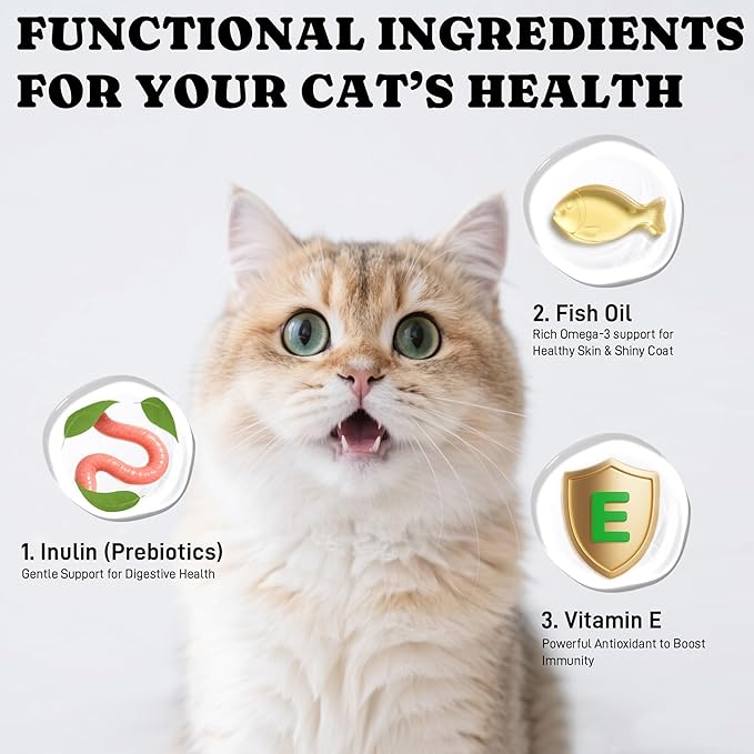 Lickable Cat Treats, High Moisture Hydrating Creamy Puree Squeeze Tubes, Variety Pack, 80 Tubes 0.5oz, Grain-Free, Omega Oils & Vitamin E, Skin & Coat Health, Digestive and Immune Support