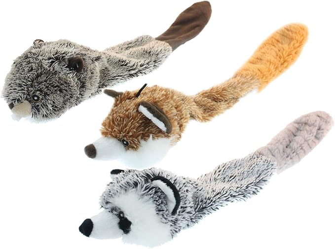 Multipet Bouncy Burrow Buddies Assorted 3 Pack, 20 Inches each