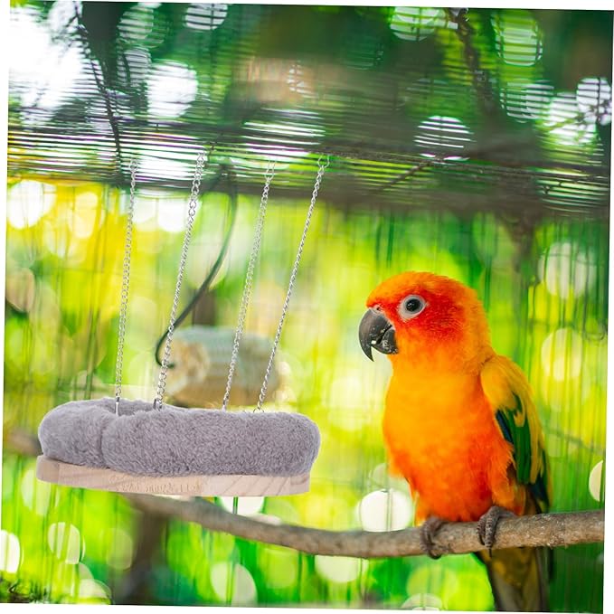 Sosoport Bird Cage Hammock for Parakeets and Small Birds Cozy Winter Nest for Cockatiels and Conures Soft and Comfortable Hanging Bed Health- for