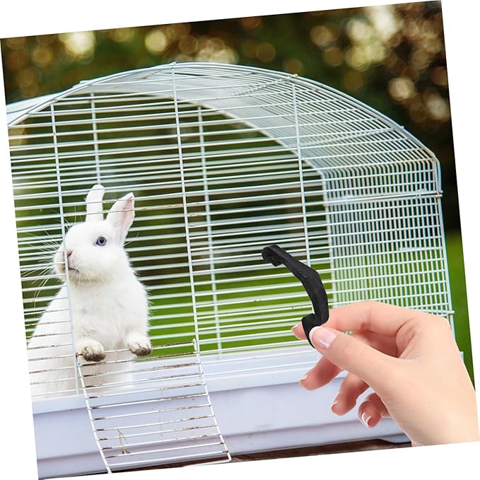 24pcs Small Pet Cage Lock Buckle Plastic Cage Clips Wire Edge Connector DIY Assembly Suitable for Rabbits and Hamsters