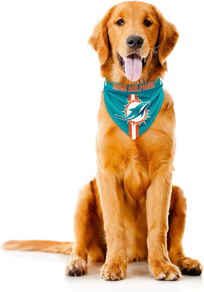 Littlearth NFL Reversible Pet Bandana - Officially Licensed Teams, Sizes XS to XL