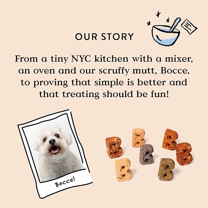 Bocce's Bakery All-Natural, Small Batch, Organic Dog Treats, Wild 'Berry Biscotti Biscuits, Wheat-Free, Limited-Ingredient, Made in The USA with 100% Recyclable Packaging, 12 oz Bag