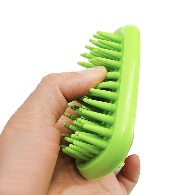 H&H Pets Grooming Kit for Dogs & Cats - 3 in 1 Professional Pet Brush - Bath Massage, Pin Slicker & Bristle Brush - Lightweight & Compact for Everyday Use