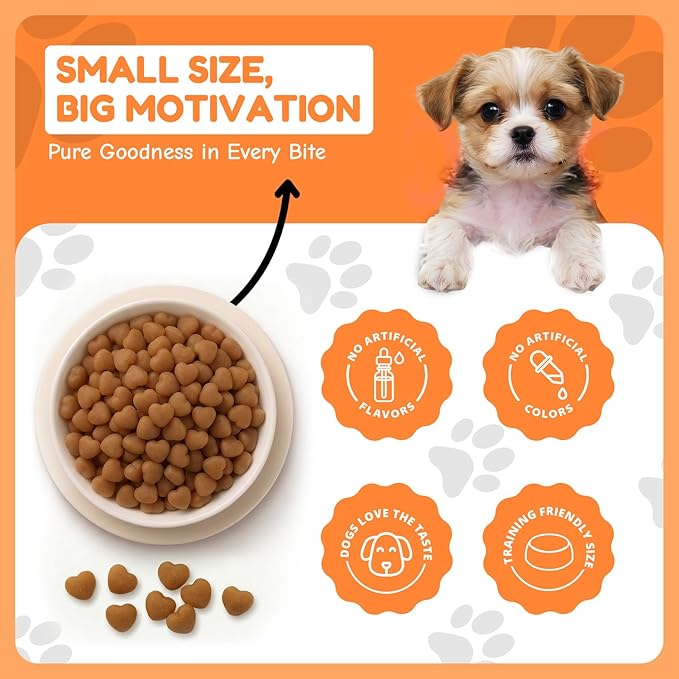 Loving Pets Houndations Salmon Dog Training Treats | All Natural | 2.6 Calories Per Treat | Grain-Free, Wheat-Free, Gluten-Free & Corn-Free | For Small Dogs & Puppies, 4 oz