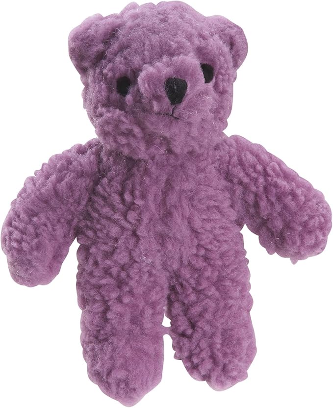 Zanies Berber Bear Dog Toys, Purple
