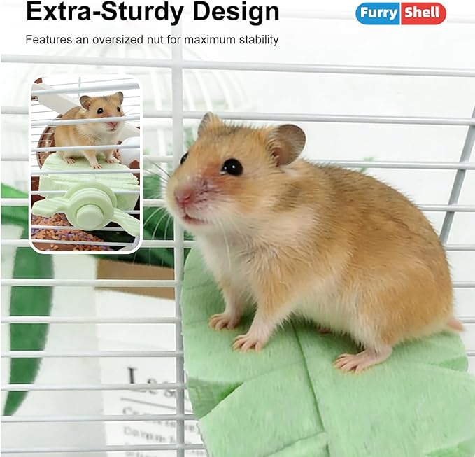 Carrot-Shaped Small Pet Platform Stand - Cage Climbing Toy Accessories for Hamster, Squirrels, Sugar Gliders, Mice,Parrots, 3 Pcs