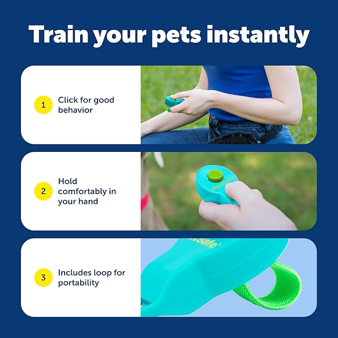 PetSafe Clik-R Training Tool for Pets - Includes Comfortable Finger Strap - Easy to Hold - Train Your Dog to Reward Good Behavior