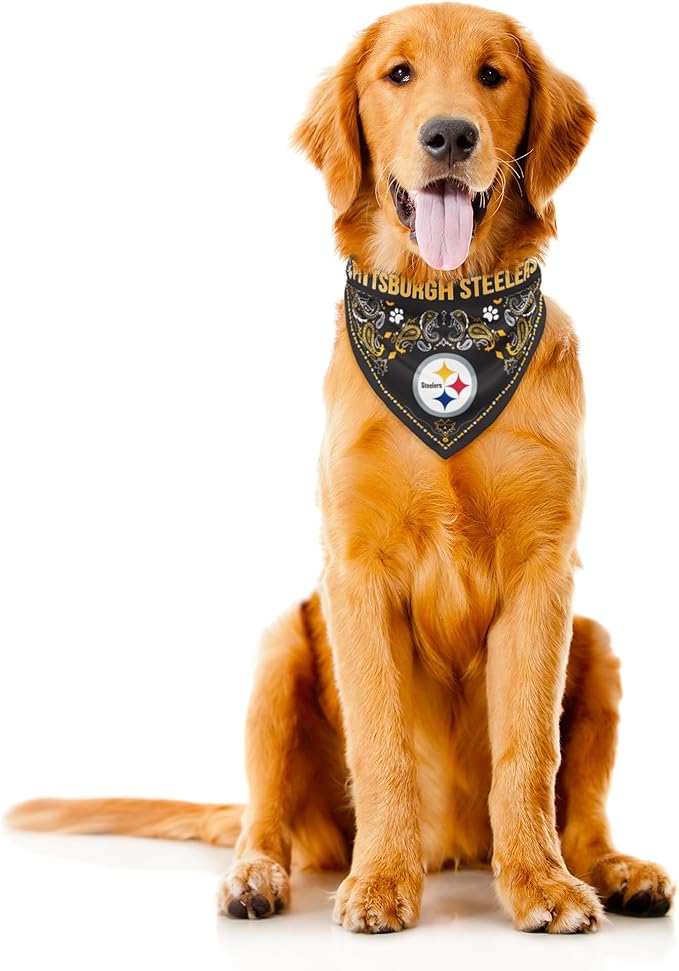 Littlearth NFL Reversible Pet Bandana - Officially Licensed Teams, Sizes XS to XL