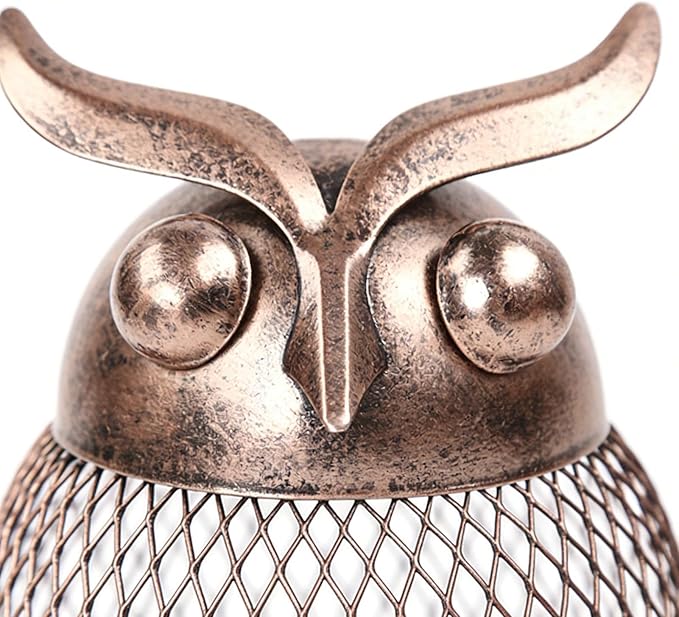 Bird Feeders for Outdoors,Vintage Metal Weatherproof | Owl-Shaped Large Capacity Bird Feeder - for Finch Bluebird Sparrow Birding Feeding Yard Deck Porch