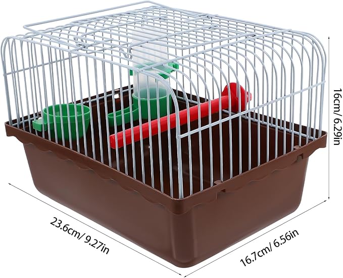 LALAFINA Portable Bird Cage for Travel with Perch Food Box Waterer Abs Iron Construction Spacious Lovebird and Small Parrot Carrier Carry Bird Travel Crate for Outdoor Use