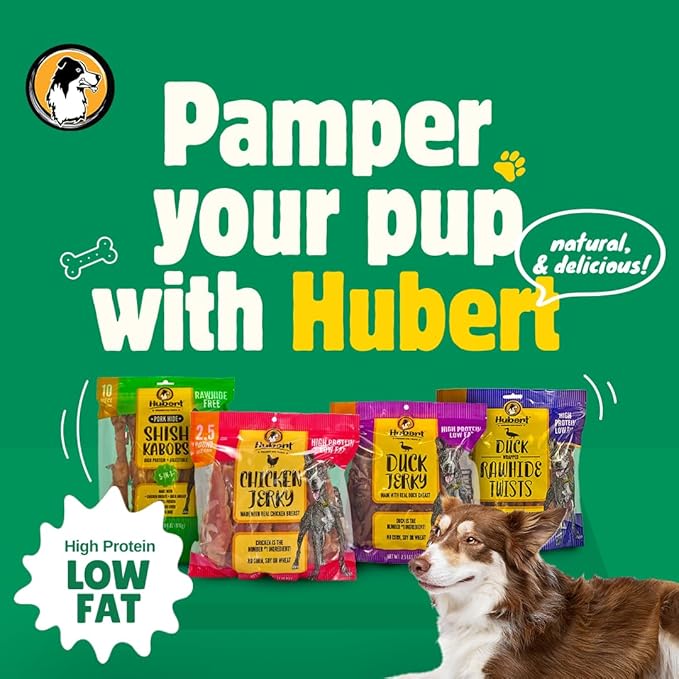 Hubert Pet Gourmet Chicken & Sweet Potato Wrap Dog Treats - Natural, Ideal for Training, USA Inspected & Tested, Suitable 2.5 lbs